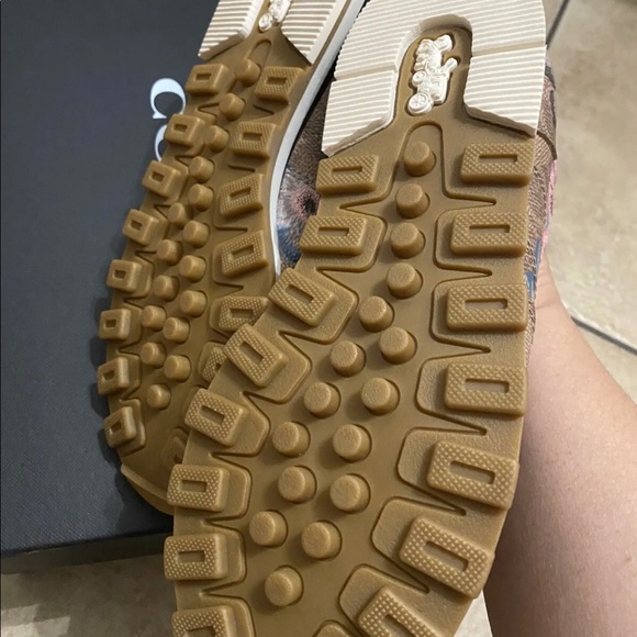 Coach C118 Runner with  Kaffe Fassett Print Sneakers Size 7B - Picture 5 of 5